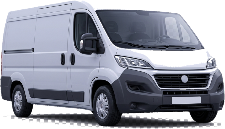White delivery van